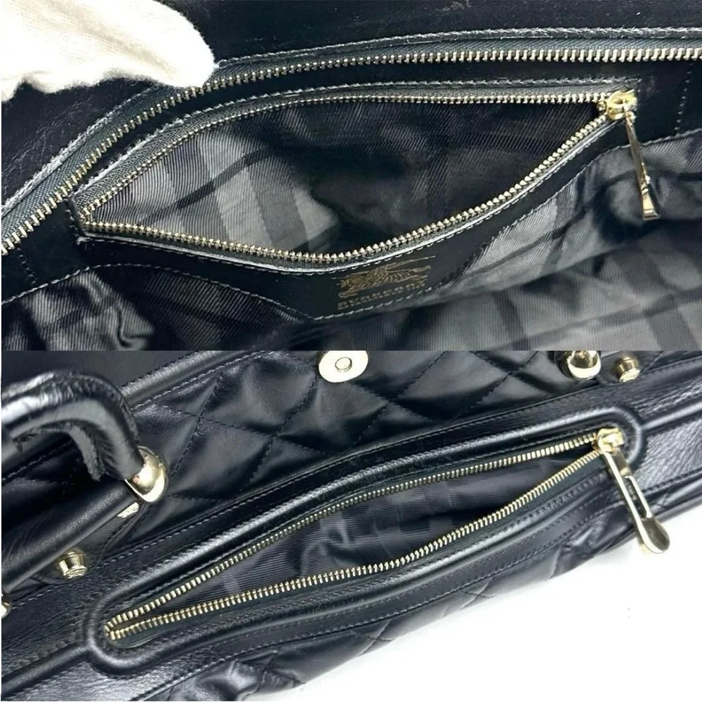 Burberry Black Quilted Satchel - Picture 8 of 11